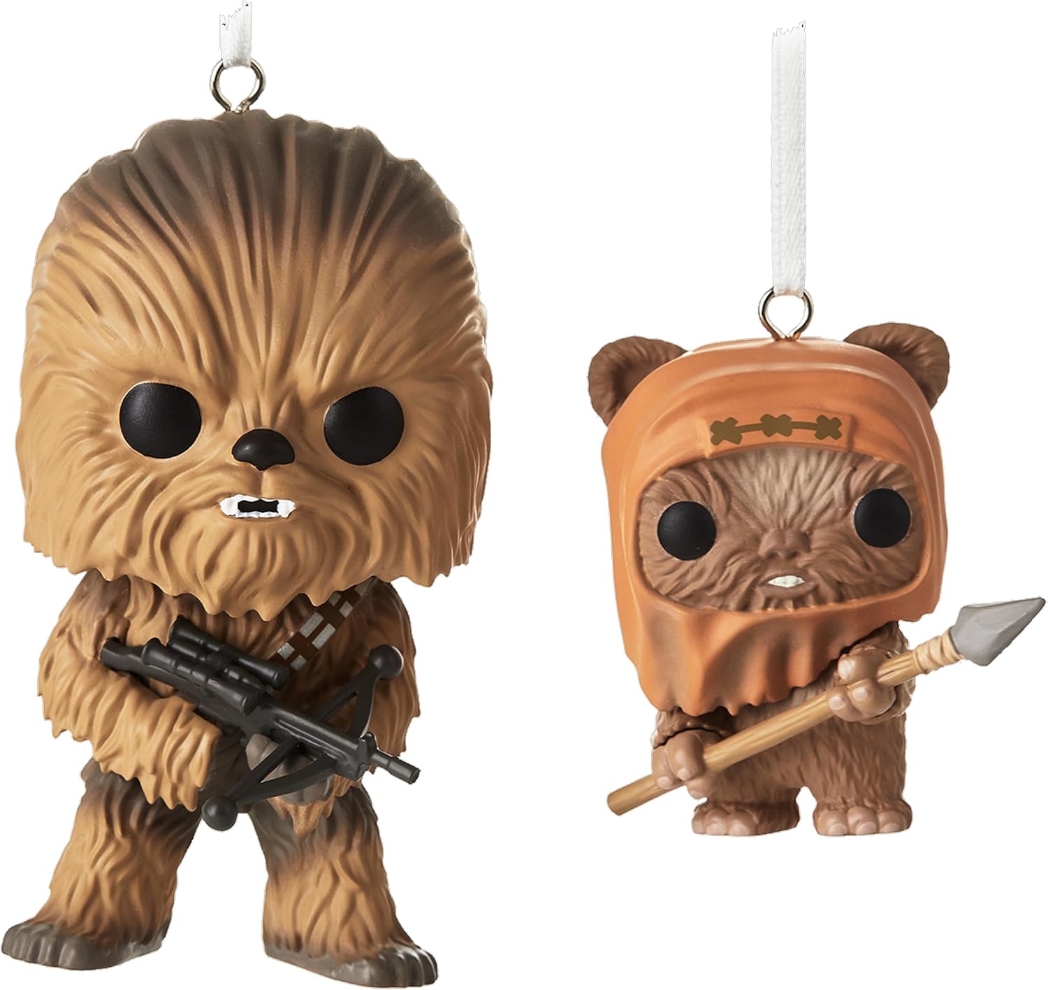 FUNKO POP STAR WARS CHEWBACCA & WICKET ORNAMENTO HALLMARK